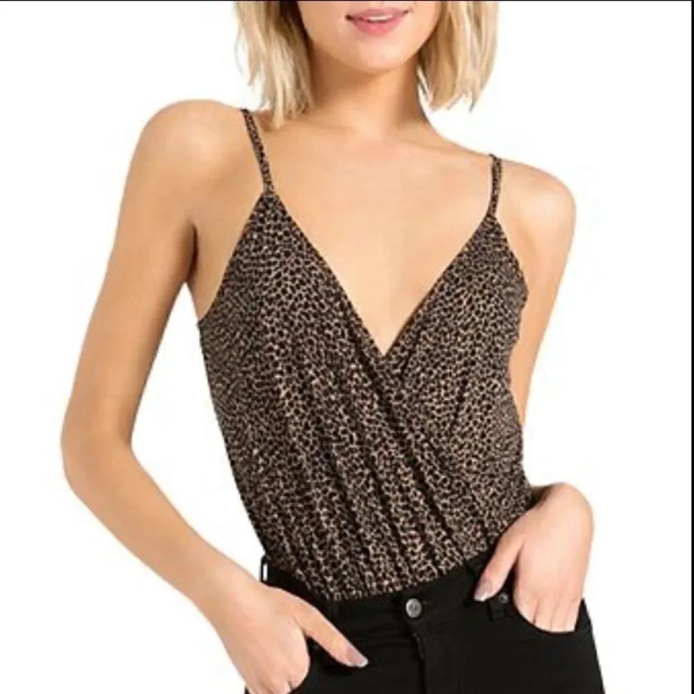 NWT n:philanthropy Peppermint Sugar Cheetah-Print Bodysuit Small